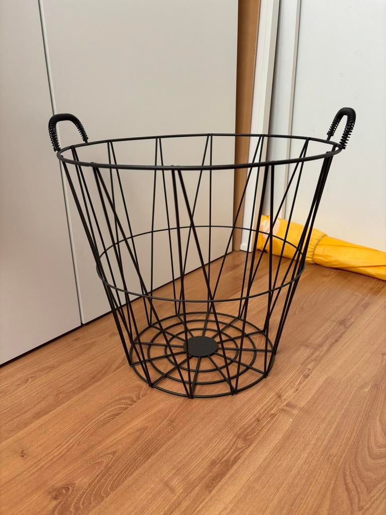 Metalen draadmand, Ophalen, Zo goed als nieuw, Rond, Overige materialen