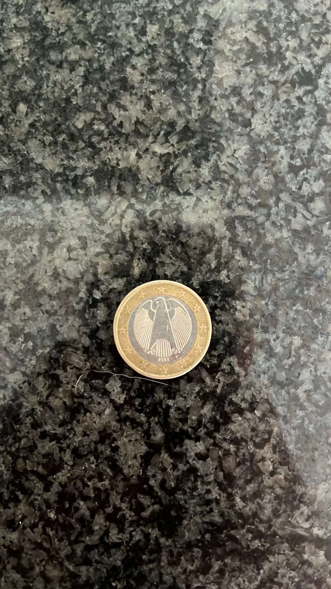 ZELDZAME 1 euromunt-Duitseland 2002 J Error Double rim, Ophalen of Verzenden, Duitsland, 1 euro, Losse munt