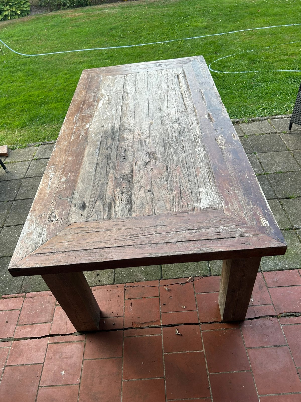 Tuintafel, GRATIS, Tuin en Terras, Tuintafels, Ophalen, Zo goed als nieuw, Rechthoekig, Hout