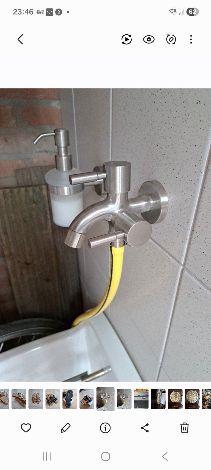 BUITENKRAAN RVS MET 2 UITGANGEN NIEUW, Ophalen of Verzenden, Nieuw