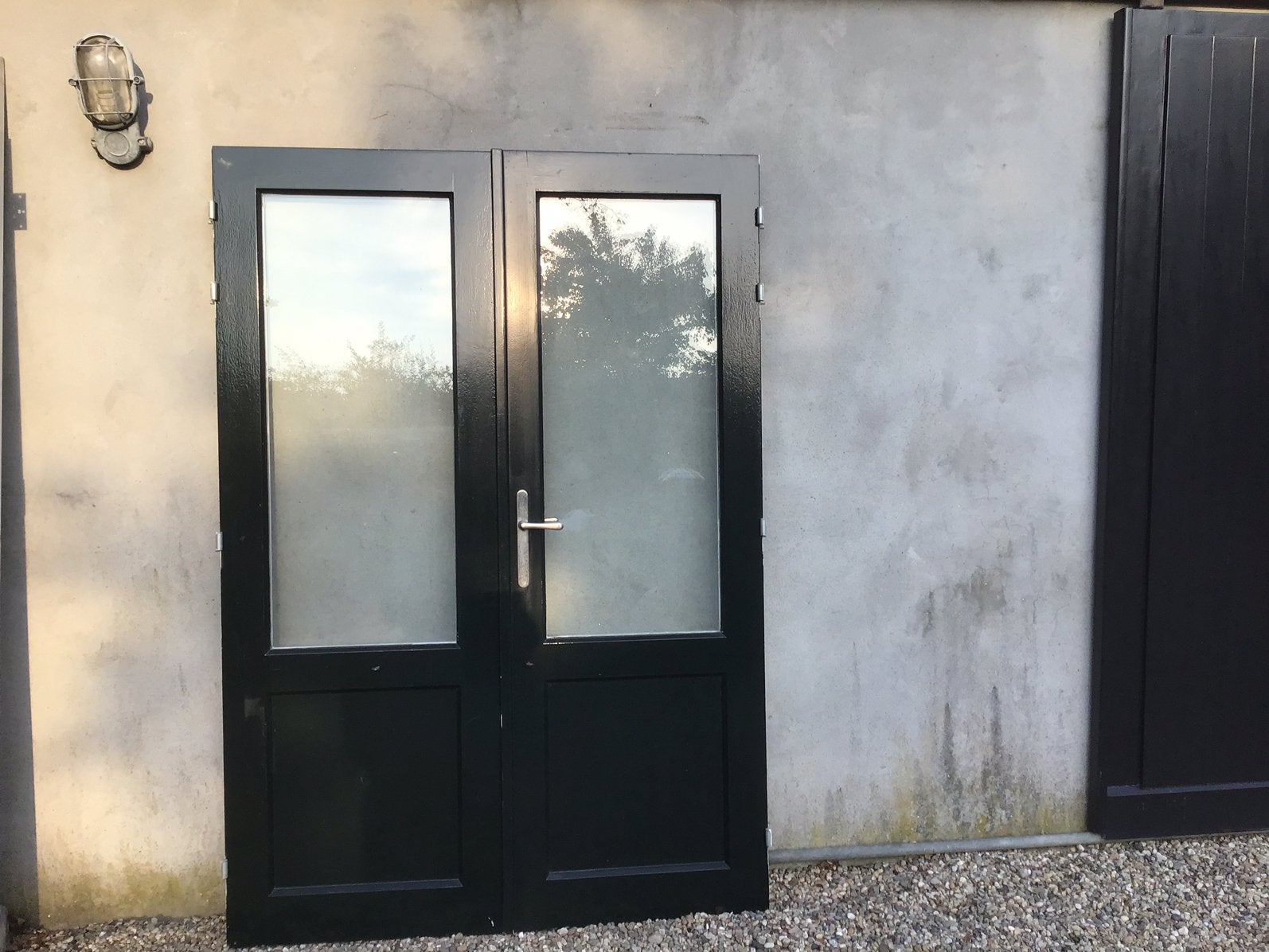 Openslaande dubbele deuren tuindeuren serre Tiny house, Doe-het-zelf en Verbouw, Deuren en Horren, Ophalen, Gebruikt, 120 cm of meer