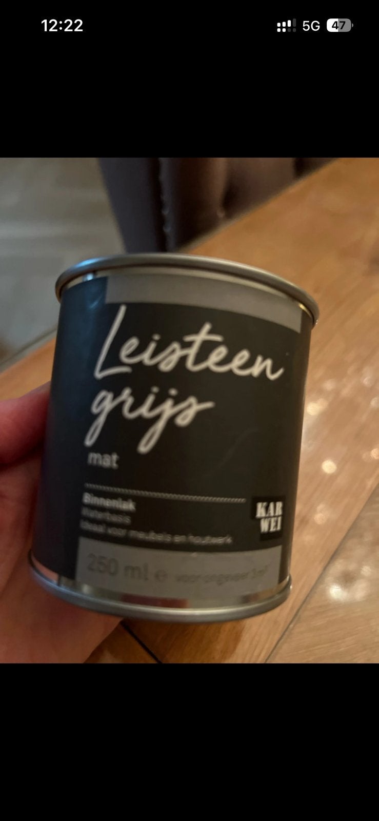 NIEUW karwei leisteen grijs MAT binnenlak, Doe-het-zelf en Verbouw, Ophalen of Verzenden, Nieuw, Grijs