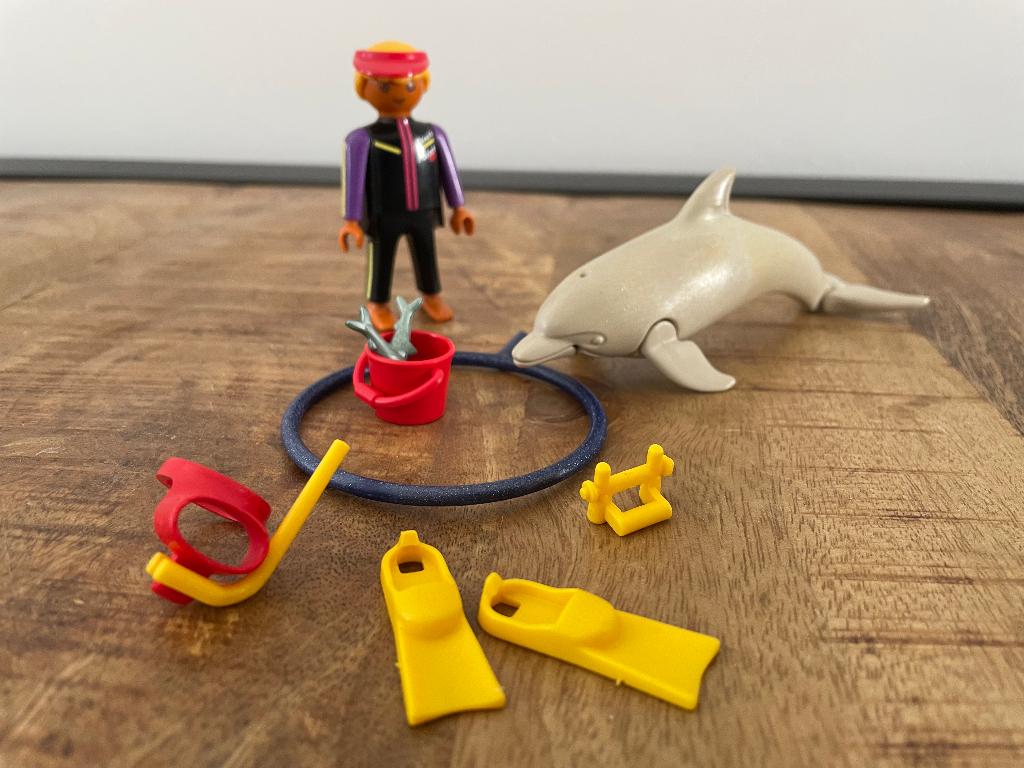 Playmobil 3649 Dolfijn met Trainer, Ophalen of Verzenden, Zo goed als nieuw, Complete set