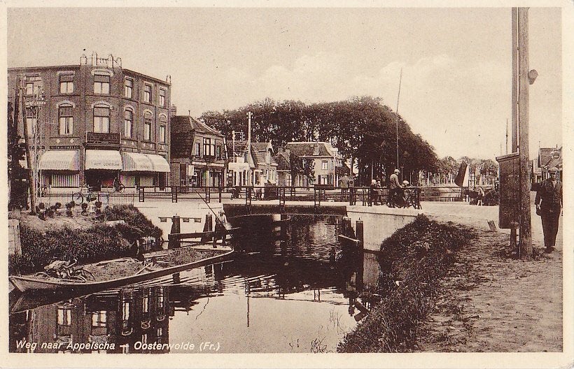 Oosterwolde., Ophalen of Verzenden, 1920 tot 1940, Gelopen, Friesland