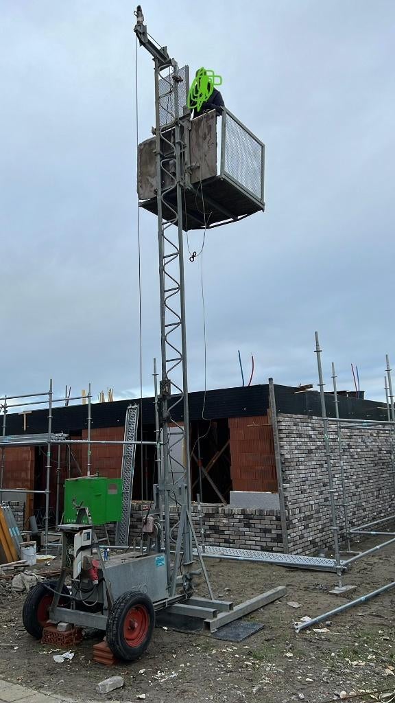 bouwlift 6 meter  Te Koop Hulst, Doe-het-zelf en Verbouw, Bouwliften, Ophalen, Gebruikt, Bouwlift