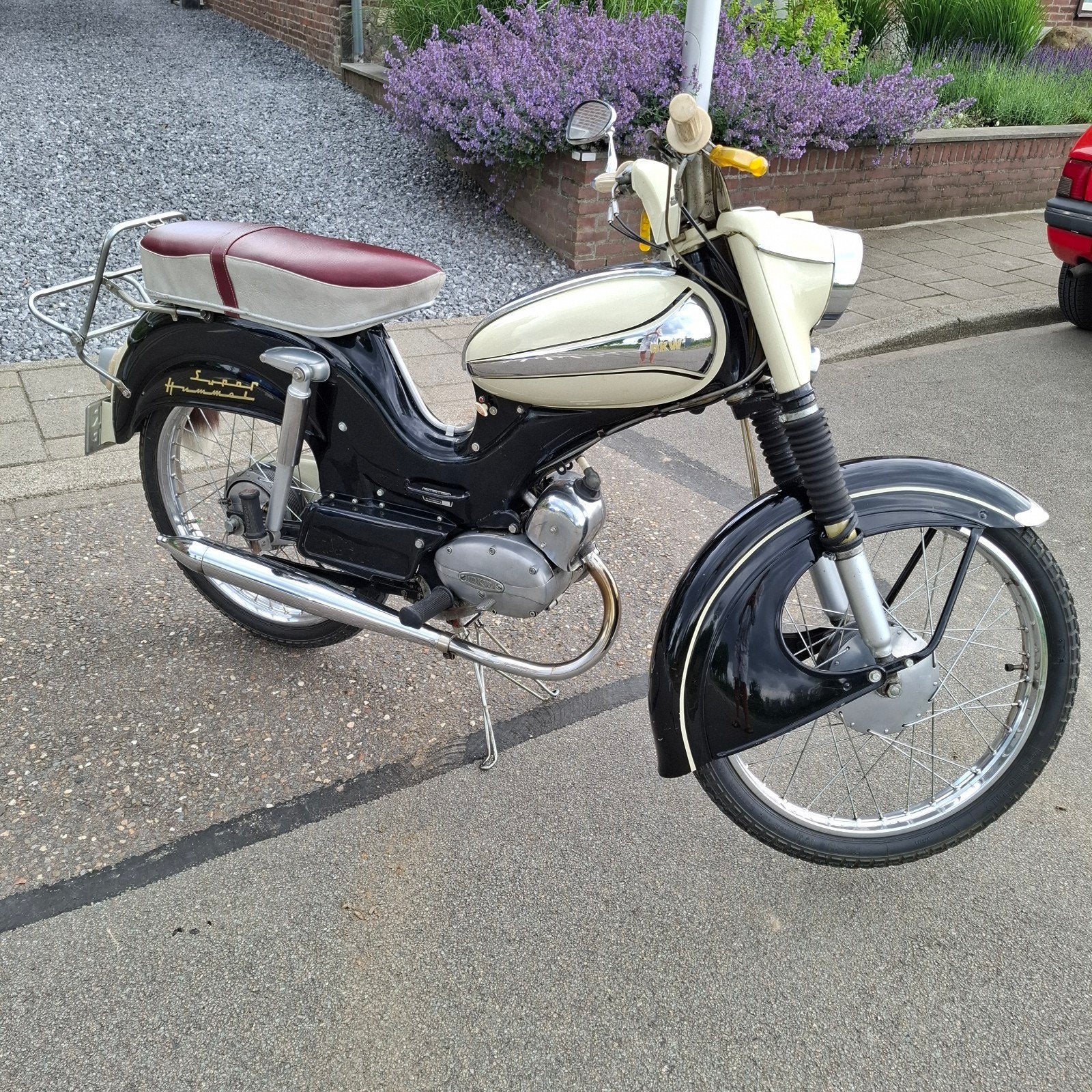 DKW Zweirad Union type 126 Super Hummel 1962 geel kenteken., Fietsen en Brommers, Ophalen, Overige merken