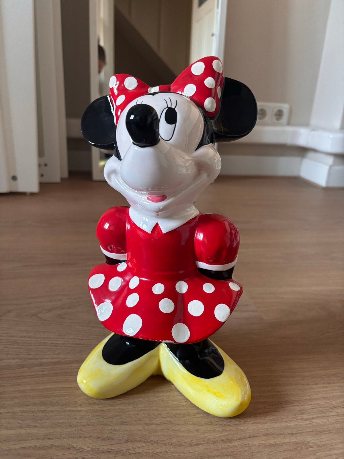 Originele Disney Minnie Mouse Spaarpot - Keramiek, Ophalen, Gebruikt, Steen, Aardewerk of Keramiek, Strip- of Tekenfilmfiguur