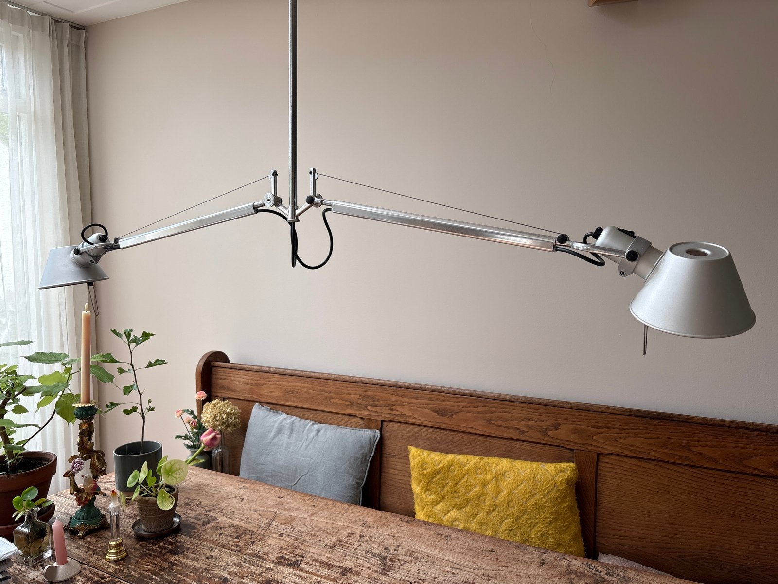 Artemide Tolomeo Sospensione - Design Hanglamp, Huis en Inrichting, Ophalen, Gebruikt, Metaal, E27 (groot)