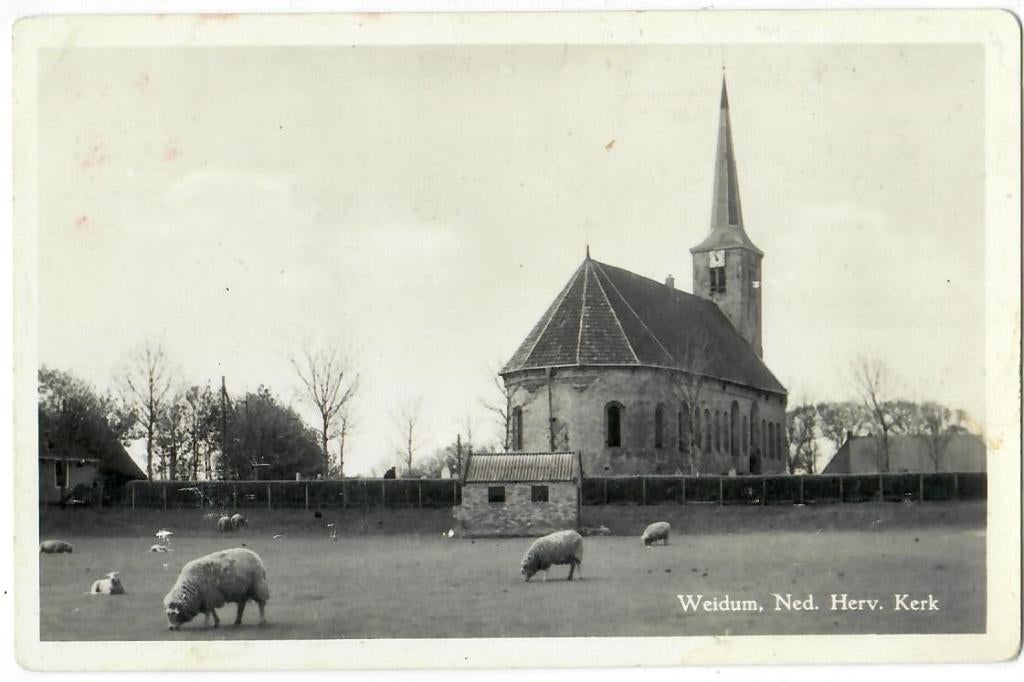 Weidum - Ned. Herv. Kerk, Verzenden, 1920 tot 1940, Ongelopen, Friesland