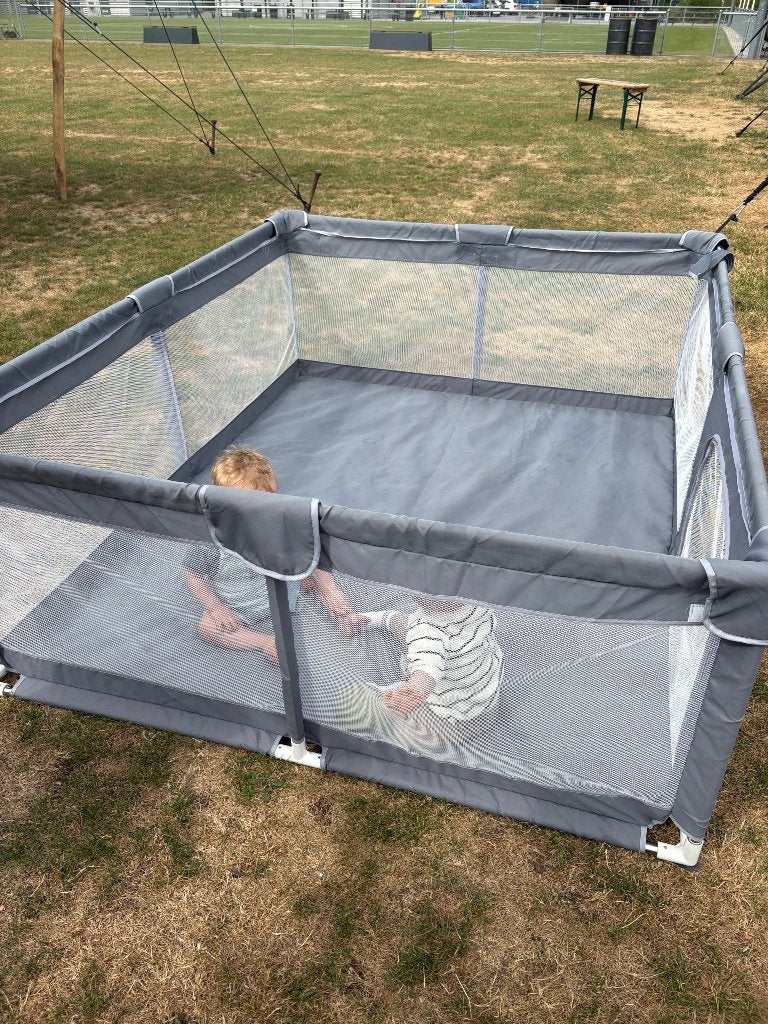 Buitenbox grondbox groot, Kinderen en Baby's, Boxen, Ophalen, Gebruikt, Vierkant