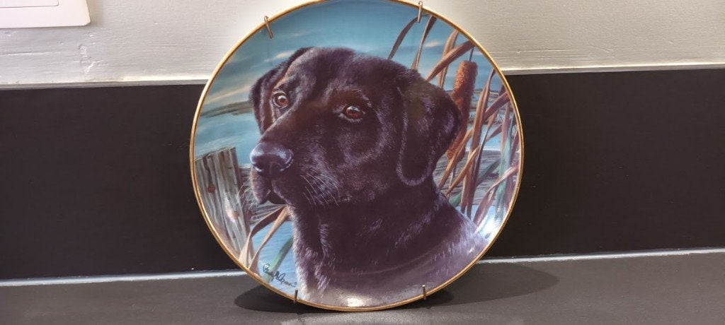 Labrador, bordje van Franklin Mint, Limited edition, Huis en Inrichting, Zo goed als nieuw, Wandbord of Wandpaneel, Gesigneerd