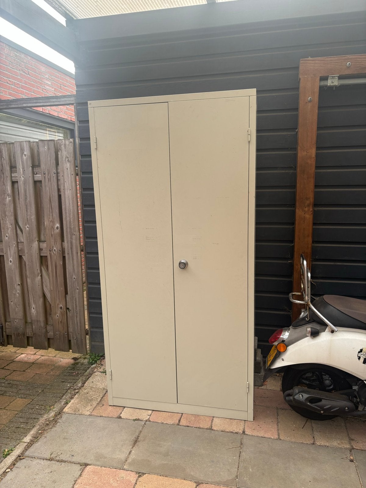 Metalen kast met verstelbare planken (97,5x40x197), Ophalen, Gebruikt