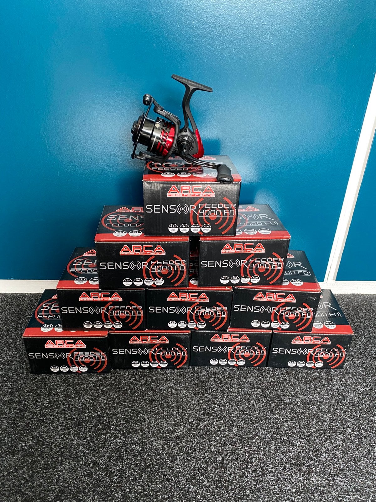 Arca Sensor 4000FD 6 lagers feedermolen, Watersport en Boten, Hengelsport | Witvissen, D, Molen, Nieuw, Ophalen of Verzenden