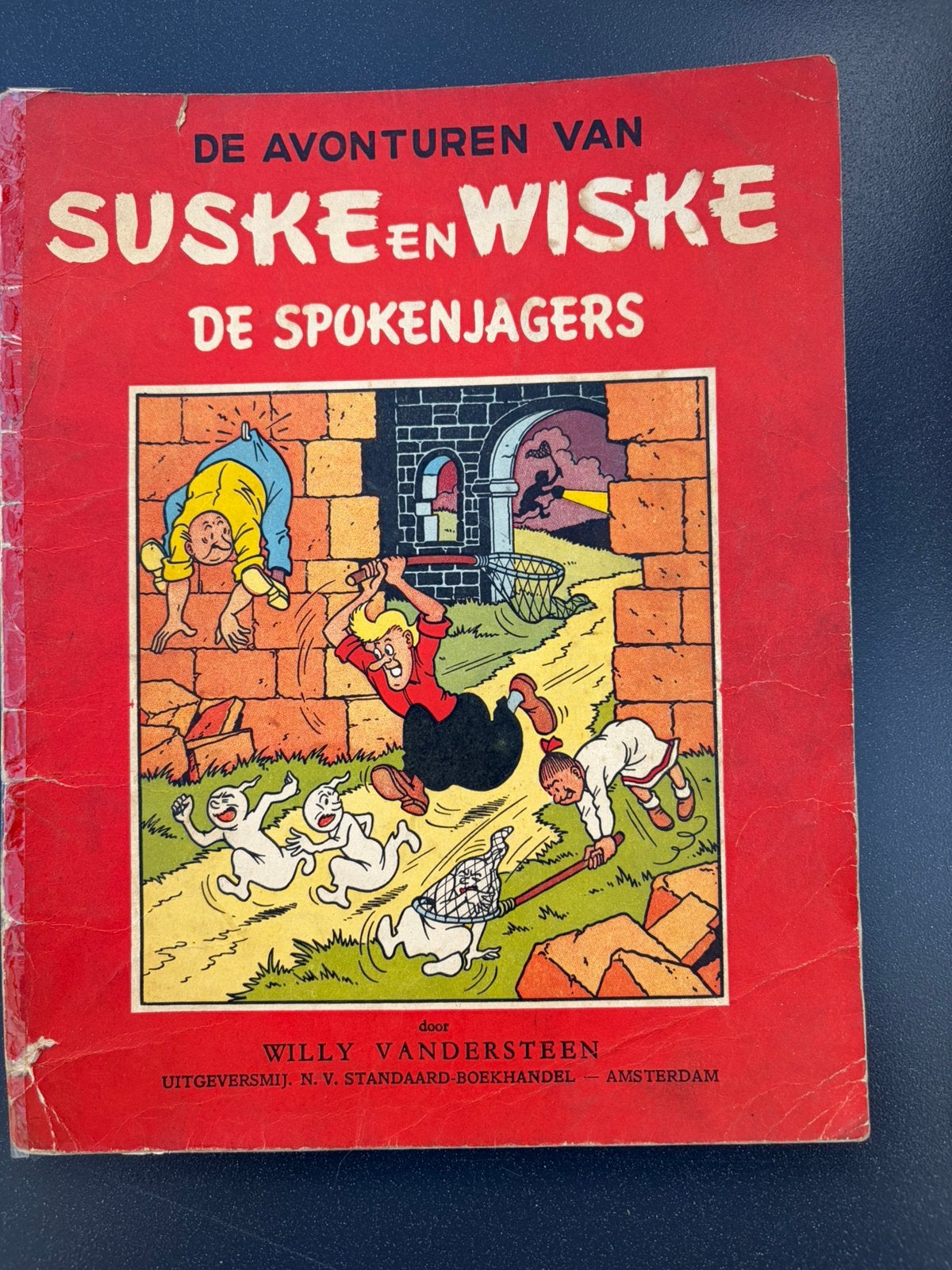 Suske en Wiske De Spokenjagers oude Ned uitgave uit 1962, Eén stripboek, Ophalen, Gelezen