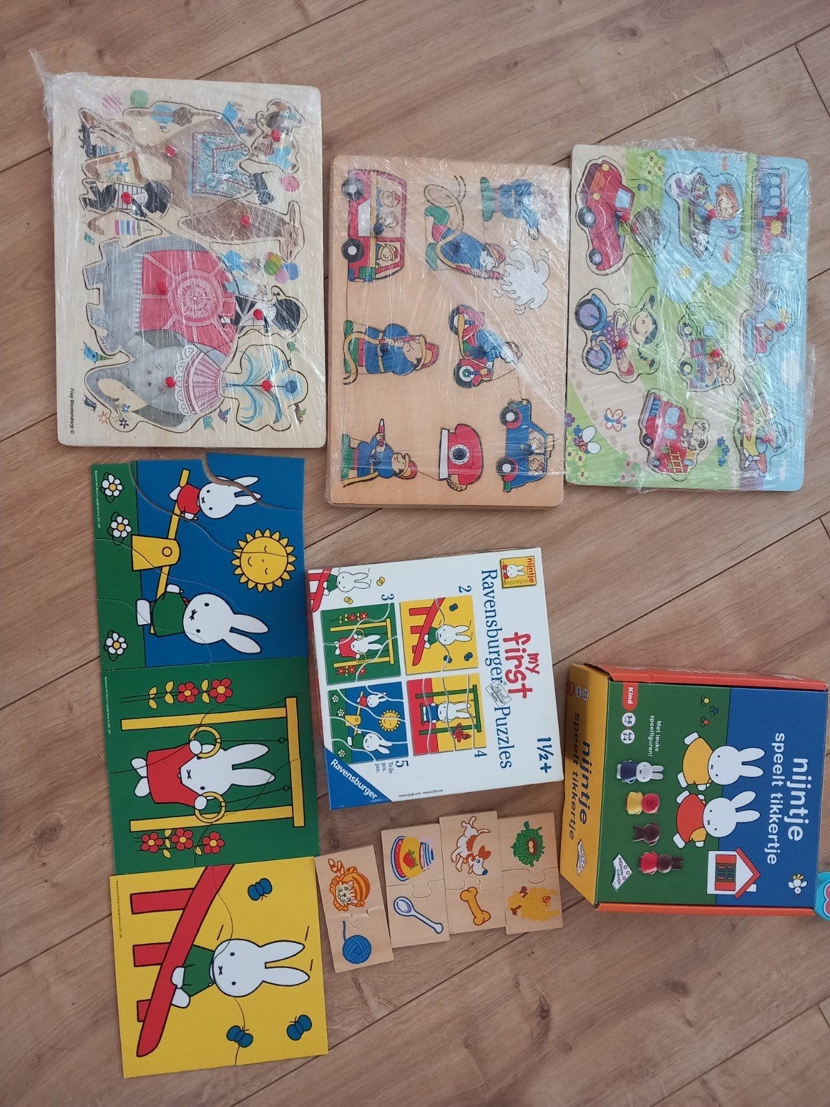 Houten puzzel en nijtje speel goed, Kinderen en Baby's, Speelgoed | Kinderpuzzels, Ophalen