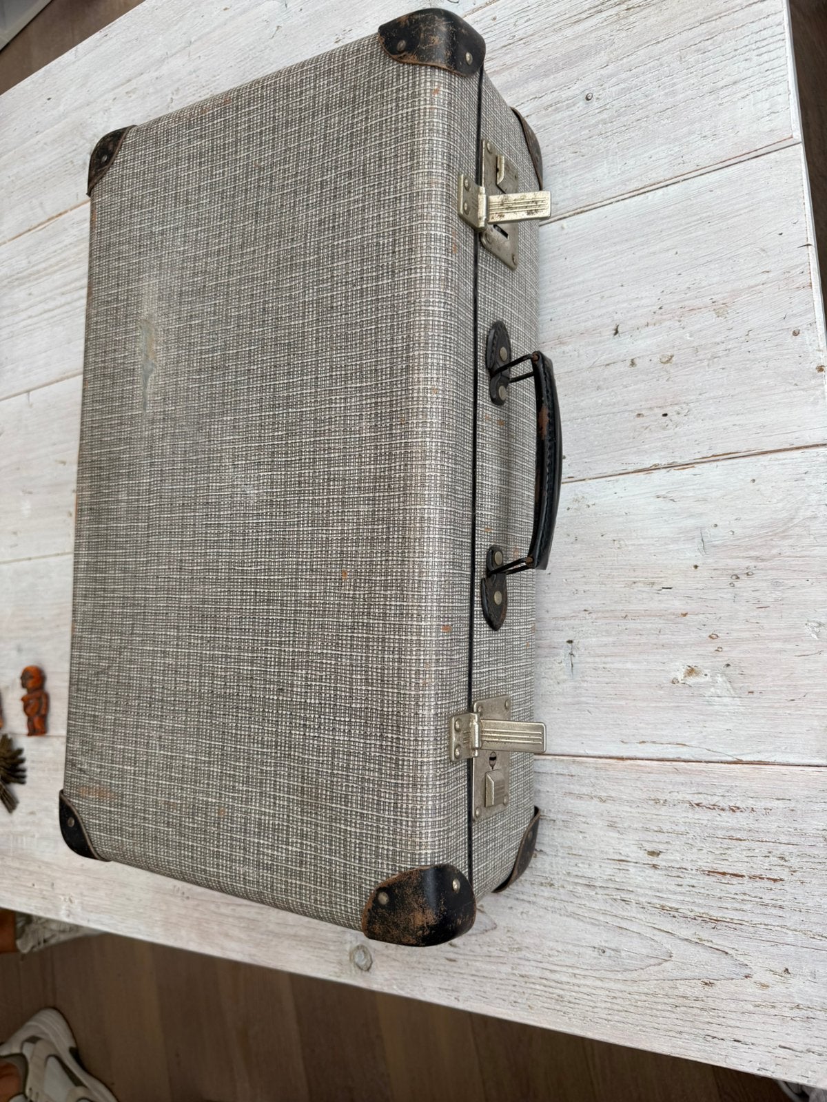Vintage koffer, Sieraden, Tassen en Uiterlijk, Koffers, Overige materialen, Gebruikt, Minder dan 50 cm, Ophalen of Verzenden