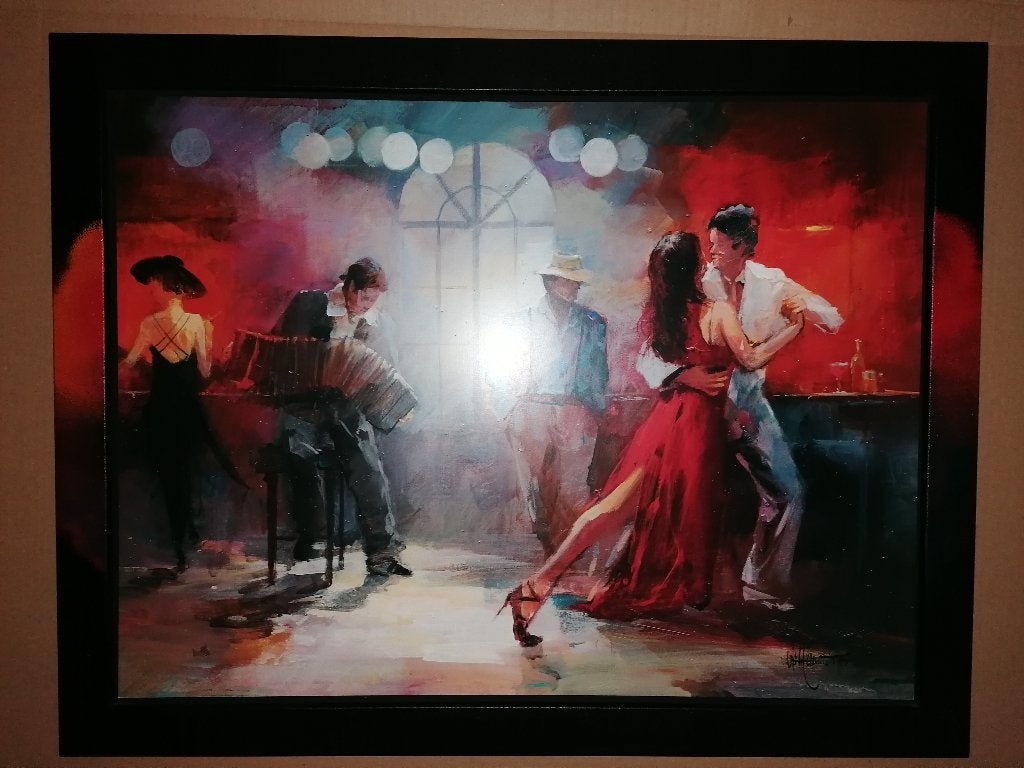 schilderij De Tango Dansers, Ophalen