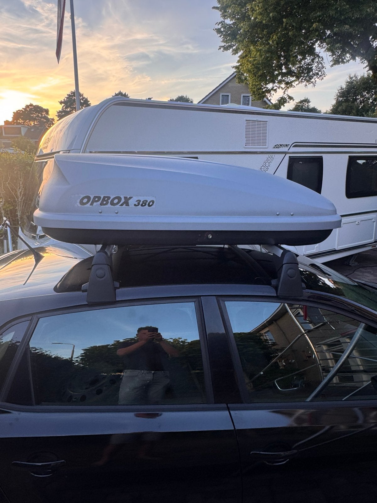 Topbox 380 Dakkoffer - Ruime en stevige bagagebox, Ophalen, Gebruikt
