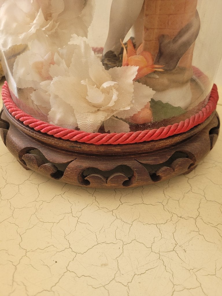 Vintage stolpje met inhoud foto 1 t/m 4, Huis en Inrichting, Woonaccessoires | Stolpen, Heikant 21 Kaatsheuvel, 16 cm, Ophalen of Verzenden