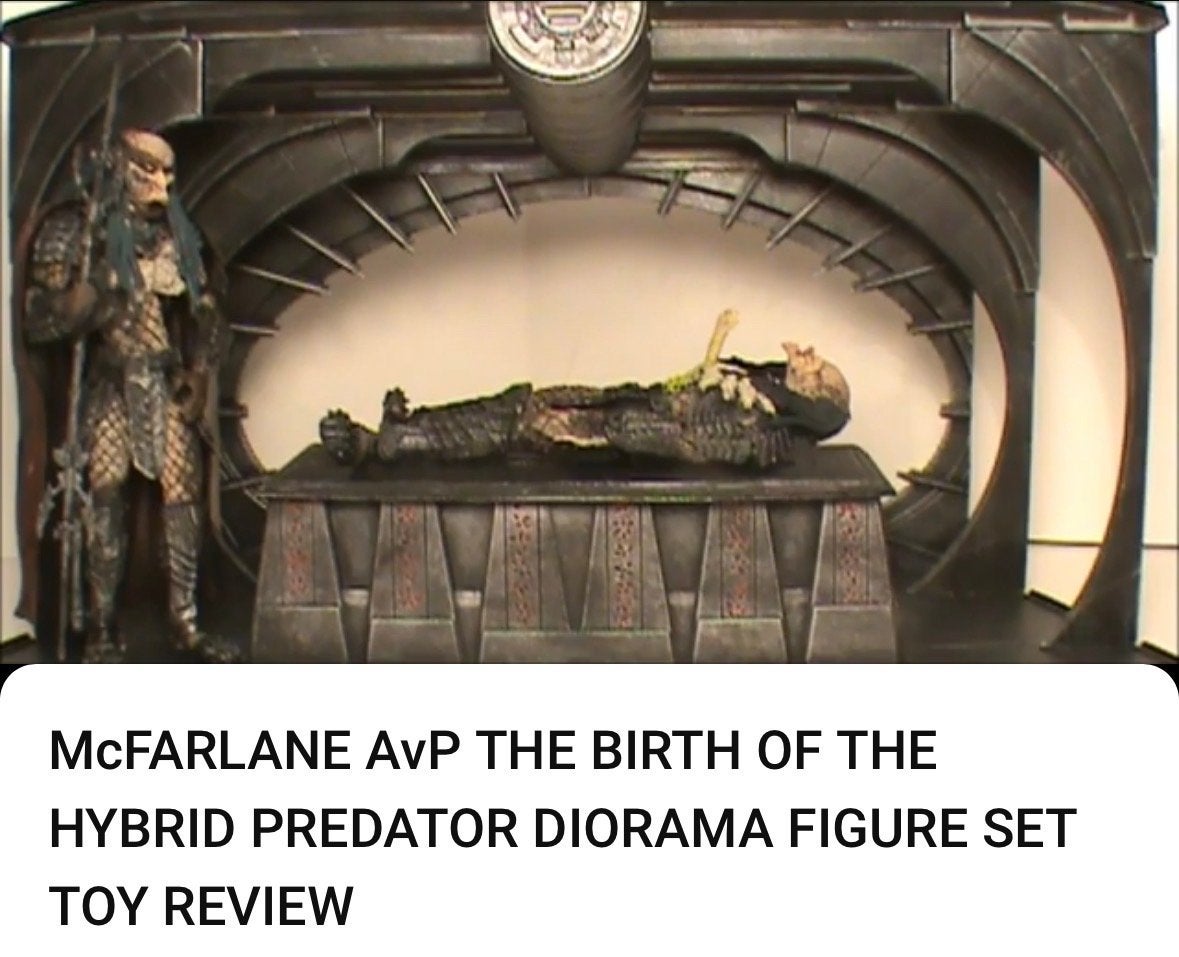 McFarlane AvP Hybrid Predator Diorama Figuur Set, Ophalen, Gebruikt