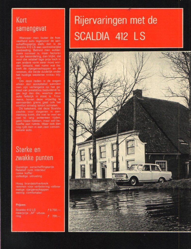 Autokampioen test Scaldia 412 LS 1971, Ophalen of Verzenden, Gelezen, Overige merken