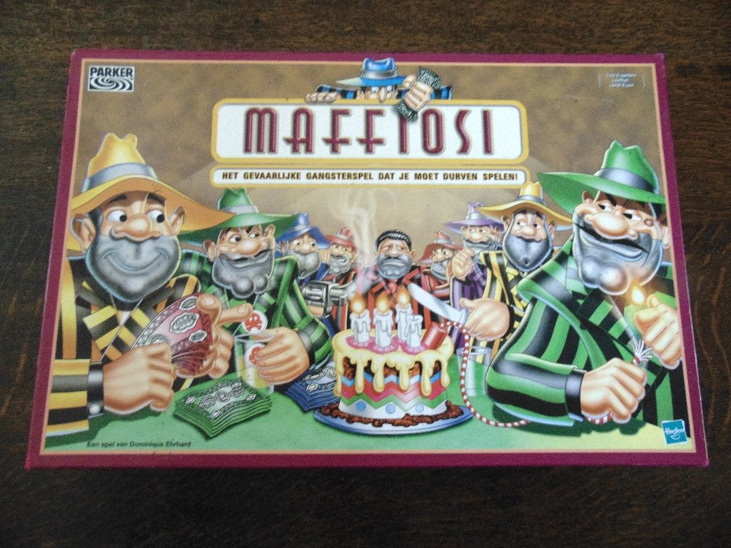 Maffiosi Spel van Parker, Drie of vier spelers, Ophalen of Verzenden, Gebruikt, Hasbro