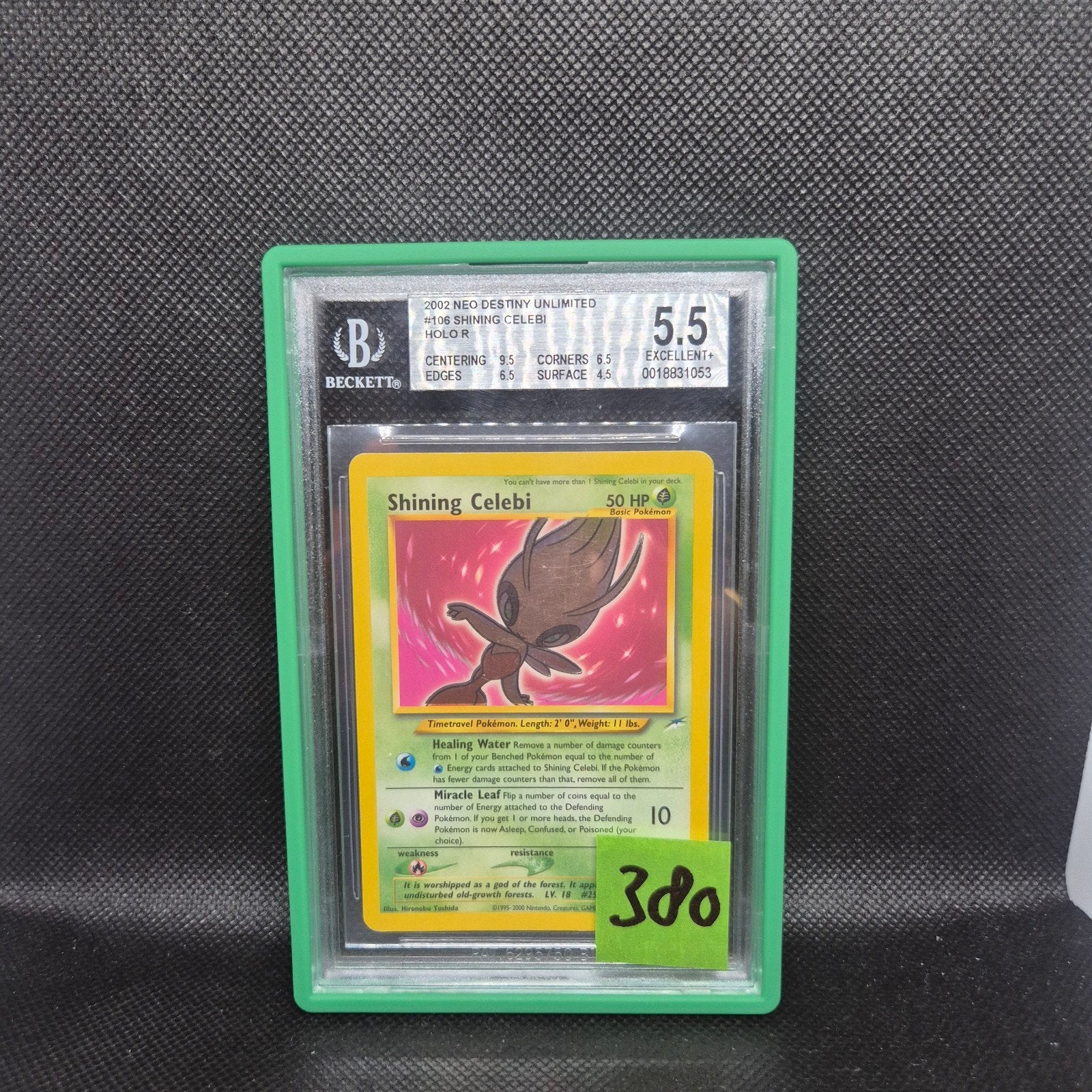 Shining Celebi Holo Neo Destiny BGS 5.5, Ophalen of Verzenden, Zo goed als nieuw
