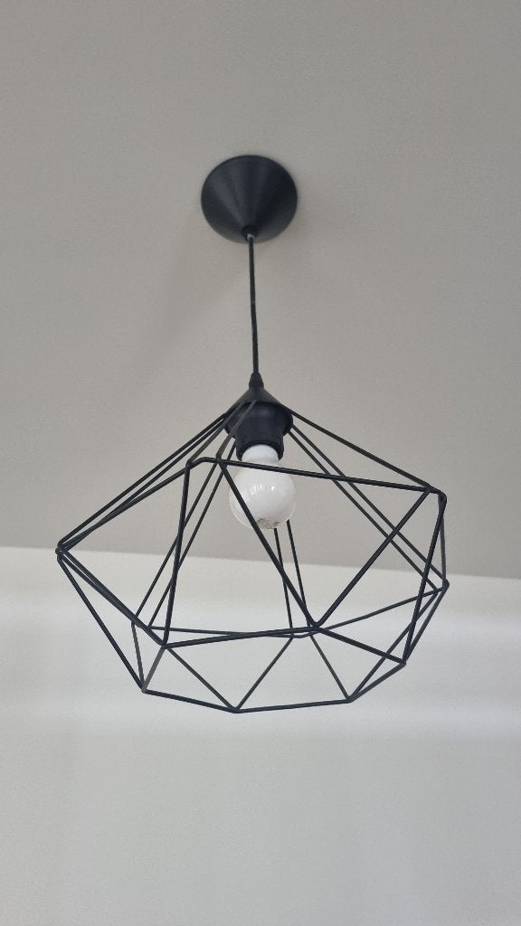 Lamp, Ophalen, E27 (groot), Zo goed als nieuw, Metaal