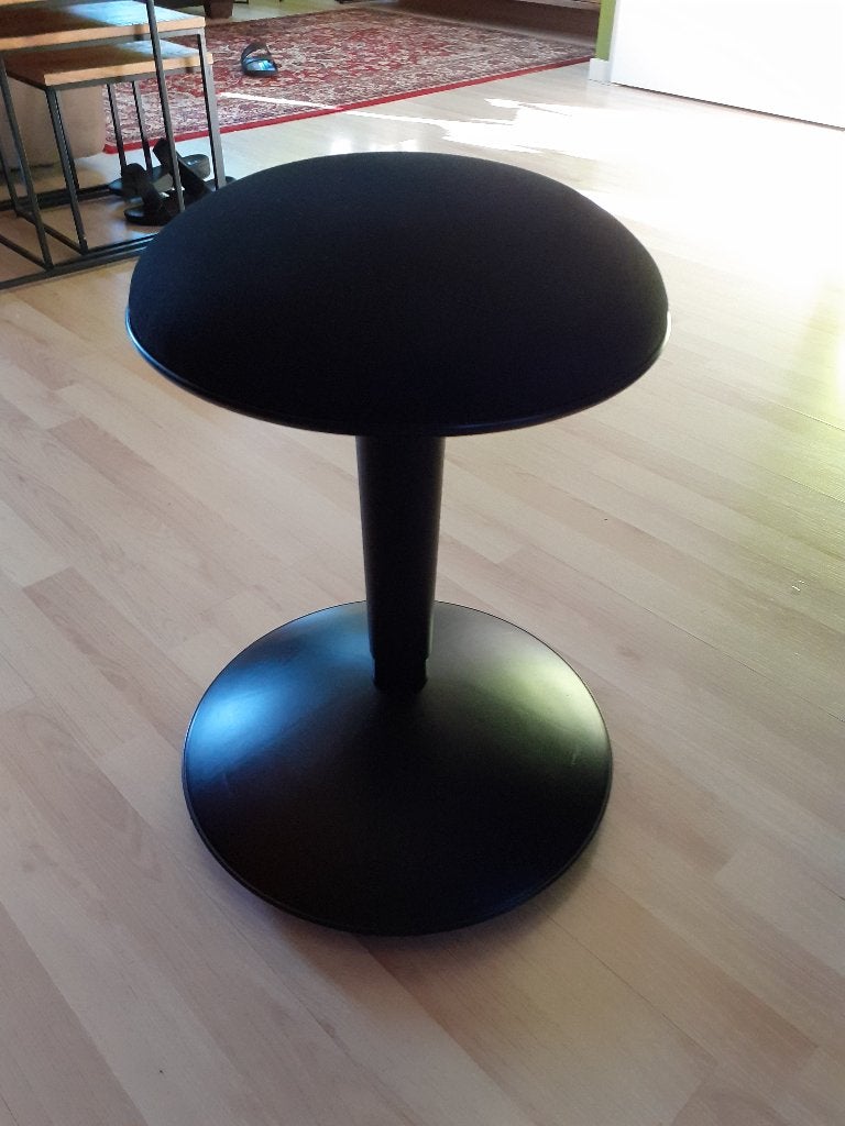 Ergonomische Balanskruk, Ophalen, Zwart, Zo goed als nieuw, Bureaukruk