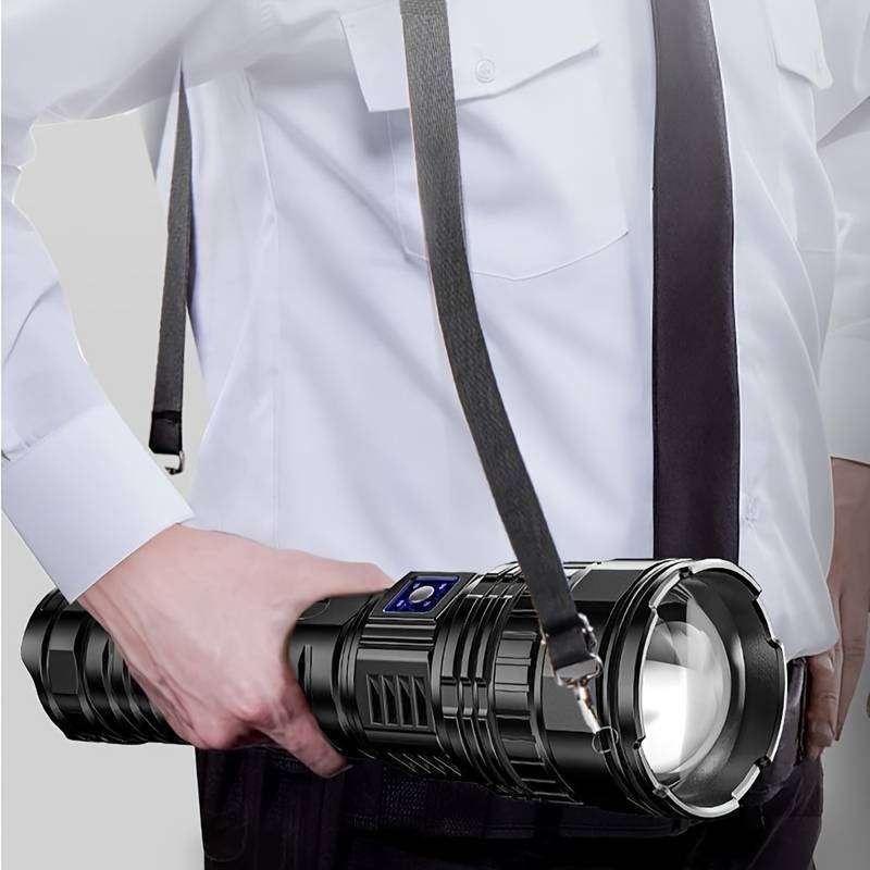 Extreem Krachtige Zaklamp 4km Bereik 1000W. 15000mAH-Accu, Caravans en Kamperen, Ophalen of Verzenden, Nieuw, Accu
