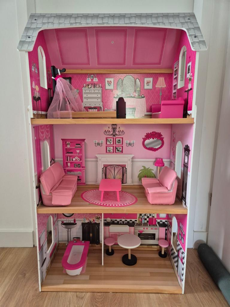 Kidkraft poppenhuis (incl. meubels), Ophalen, Gebruikt, Poppenhuis