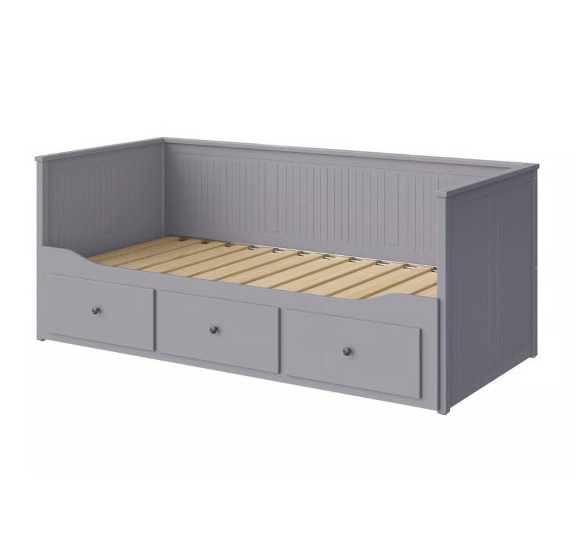 1x IKEA Hemnes ladenbed grijs - 80x200/160x200 cm, Ophalen, Eenpersoons, Zo goed als nieuw, 80 cm