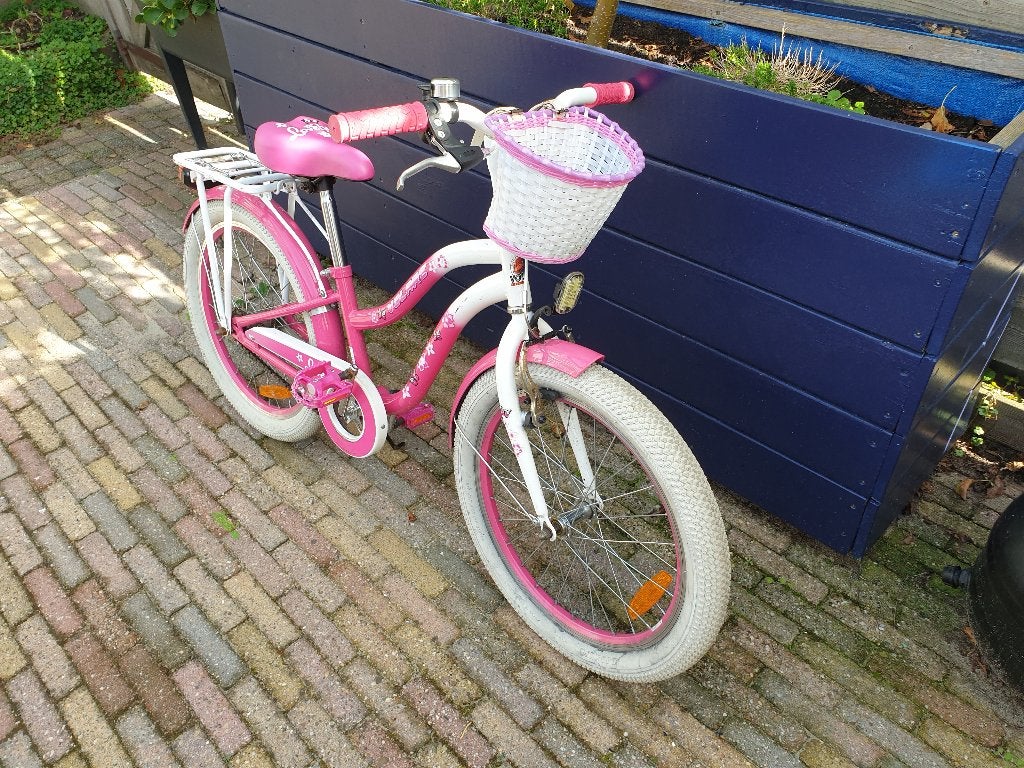 Foto 3 van Rose met witte Volare Lovely 20 inch meisjesfiets
