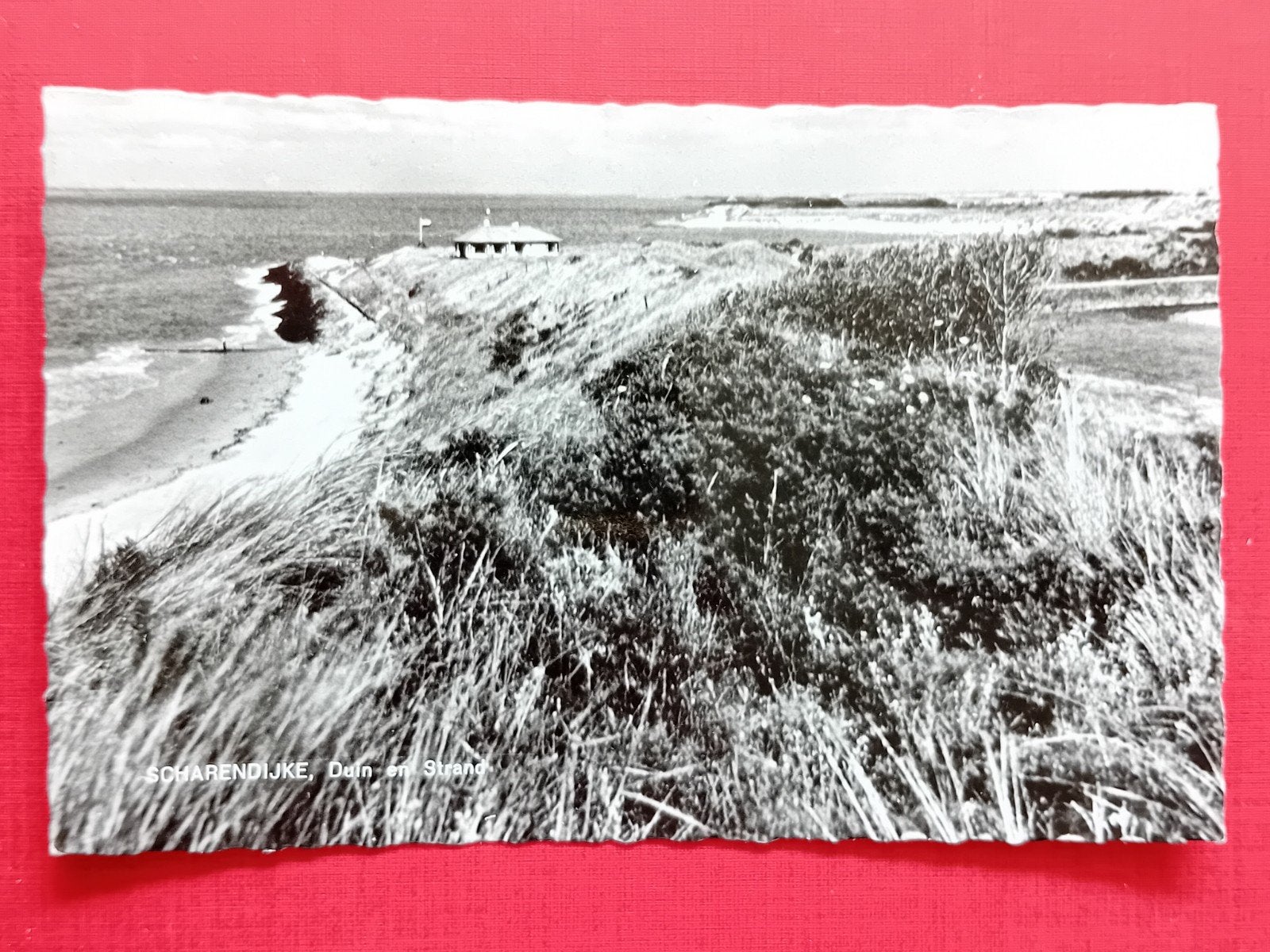 Oude Ansichtkaart Scharendijke, Duin en Strand, Ophalen of Verzenden