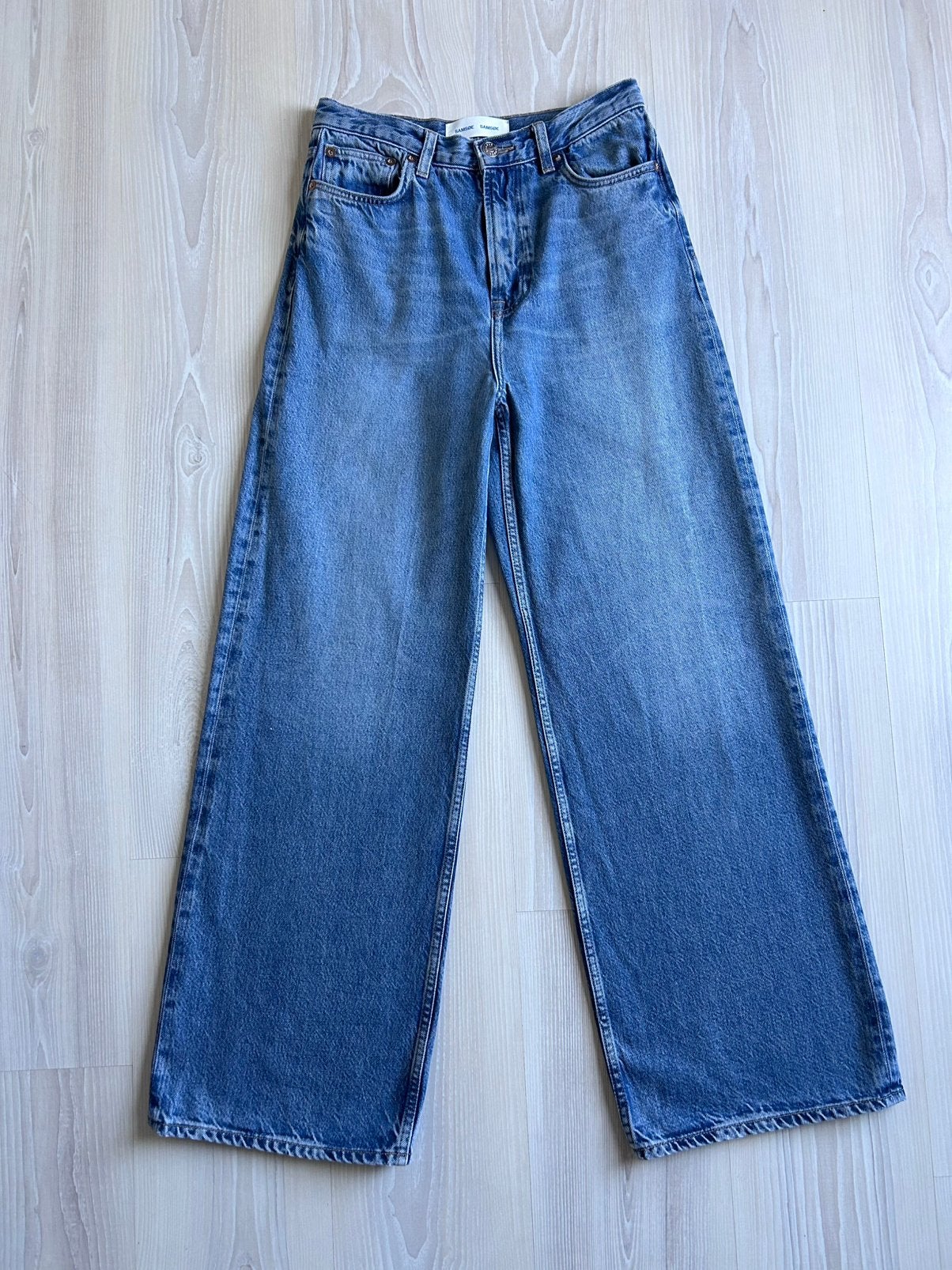 Samsøe Samsøe Rebecca jeans - W27/L32, Ophalen of Verzenden, Zo goed als nieuw, Blauw, W27 (confectie 34) of kleiner