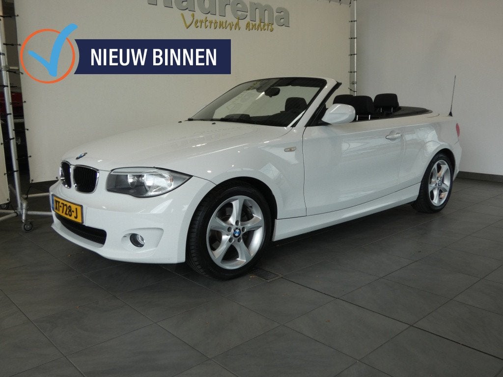 Bmw 1-serie Cabrio 118i High Executive lekker na zomeren voo, 1-Serie, Zwart, Cabriolet, 4 stoelen