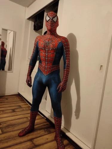 Spiderman kostuum - UNISEX - verjaardag - roleplay, Ophalen of Verzenden, Zo goed als nieuw