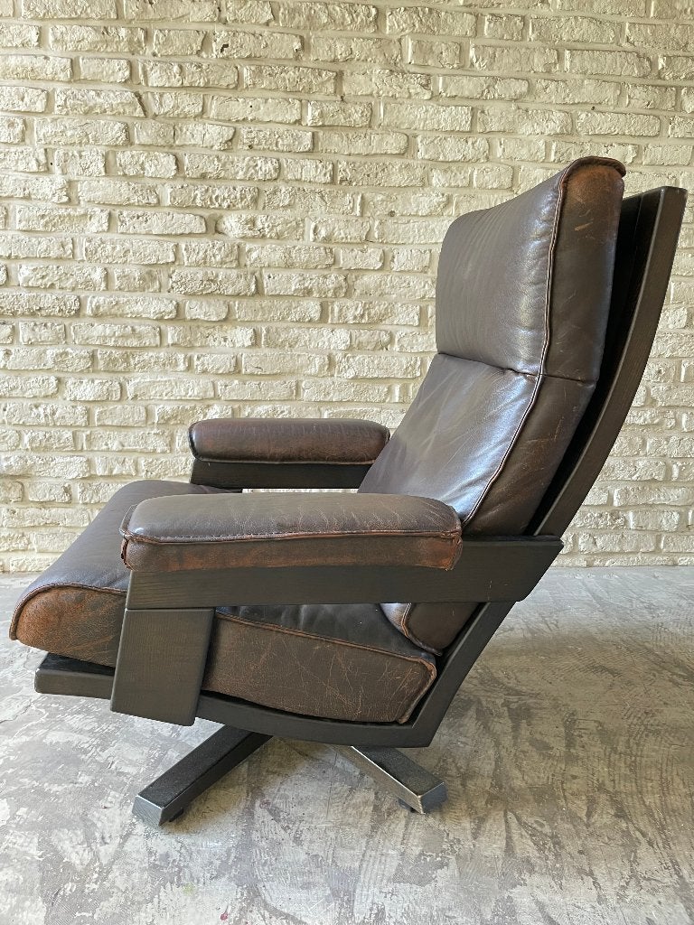 vintage draaifauteuil Jan des Bouvrie, Ophalen of Verzenden, Nvt, 75 tot 100 cm, Nvt
