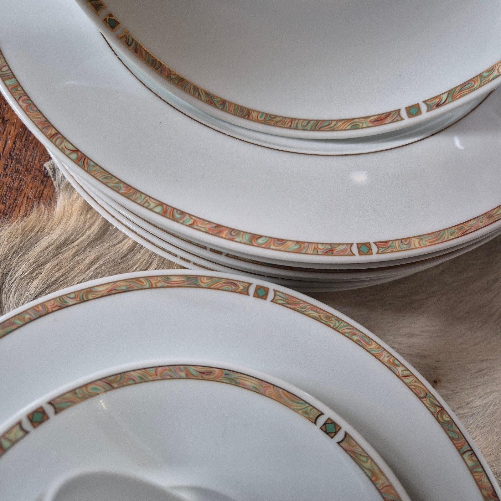 6 pers. Limoges servies Medard de Noblat mooi sober chique, Ophalen, Overige merken, Klassiek, Zo goed als nieuw