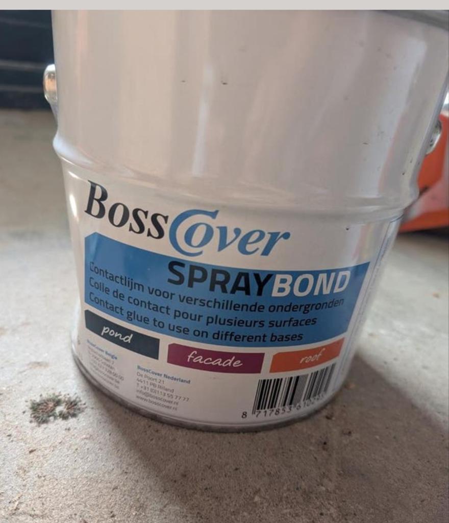Nieuw BossCover Spraybond Contactlijm - 4L, Overige kleuren, Nieuw, Ophalen of Verzenden, Lak