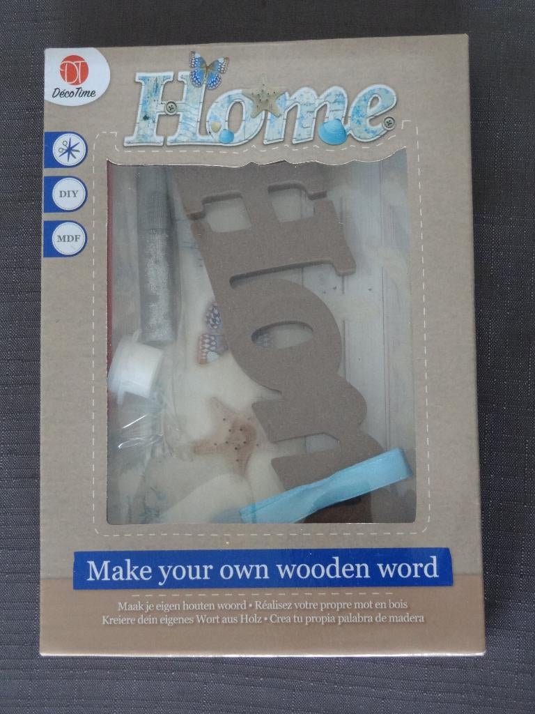 Make Your Own Word ‘Home’ >Snelle Verzending!<, Ophalen of Verzenden, Nieuw, Overige thema's, Knutselmateriaal