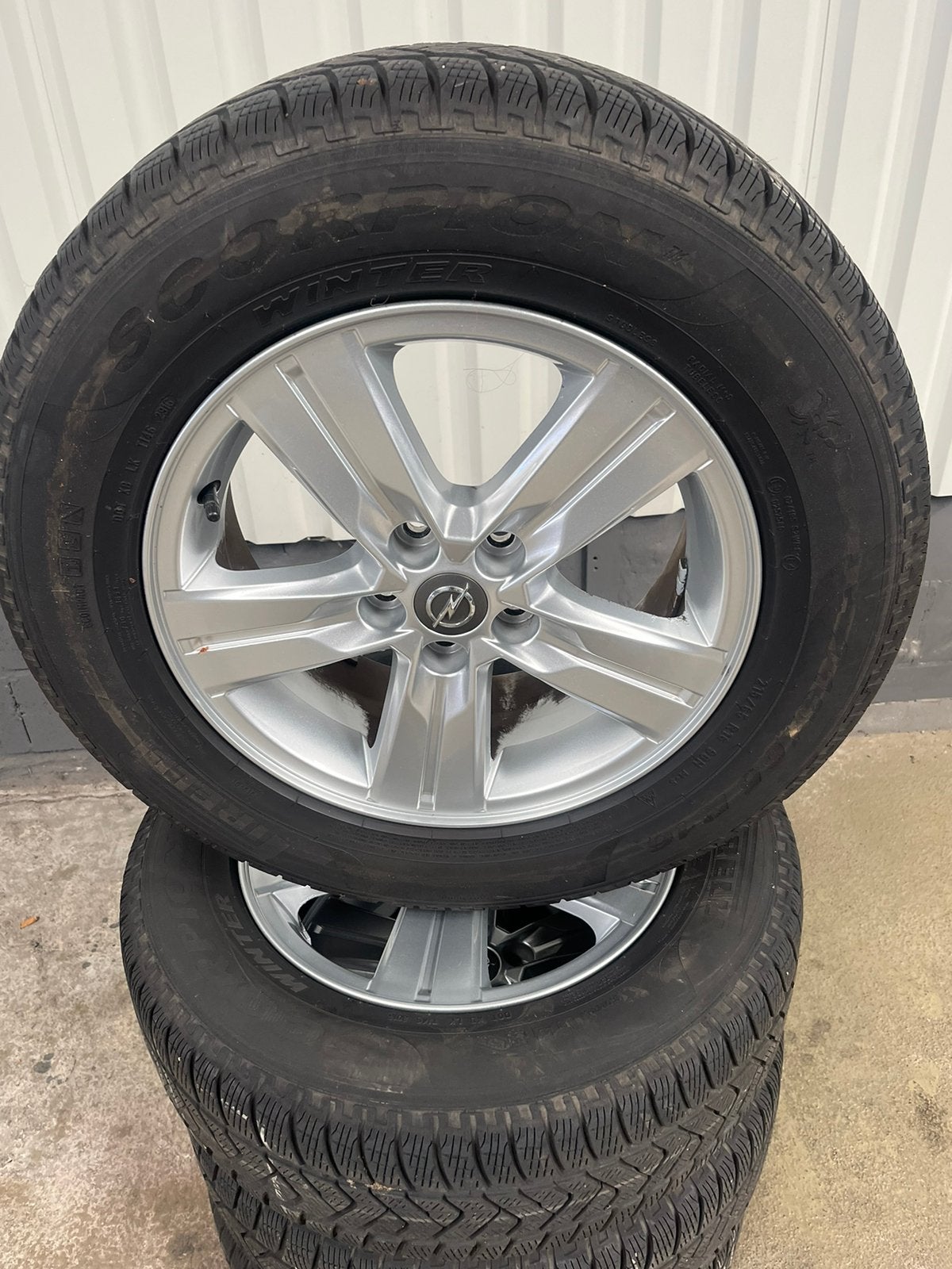 Orginele opel mokka winterset 16 inch, Ophalen, Gebruikt