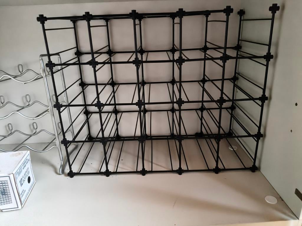 Nord-Steel, NS, Vinreol Wine Rack, Denmark, Wijnrek Zwart, Huis en Inrichting, Woonaccessoires | Wijnrekken, Ophalen of Verzenden