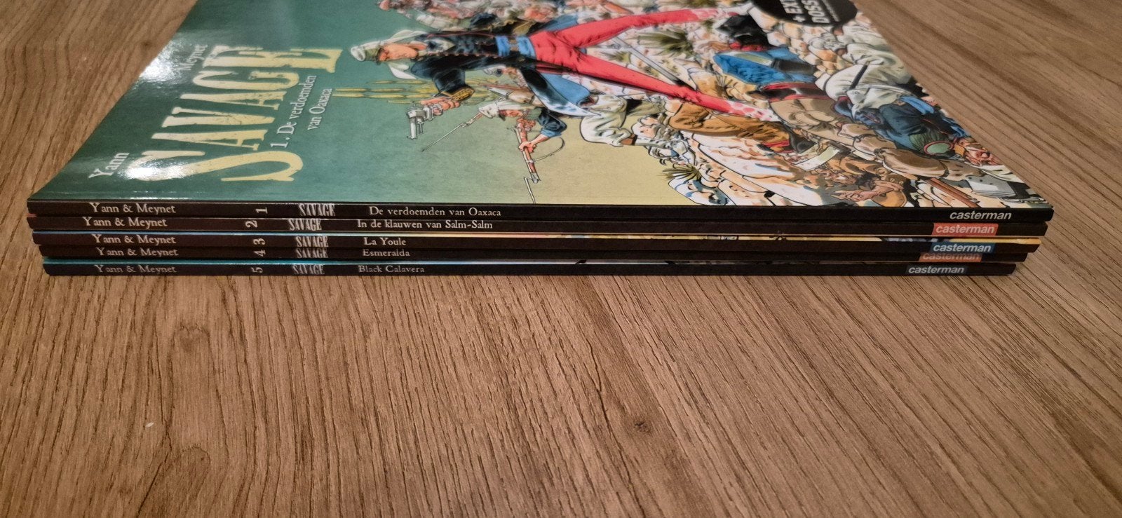 Savage stripboekenreeks - Complete serie (5 delen), Boeken, Complete serie of reeks, Ophalen of Verzenden, Zo goed als nieuw, Yann & Meynet
