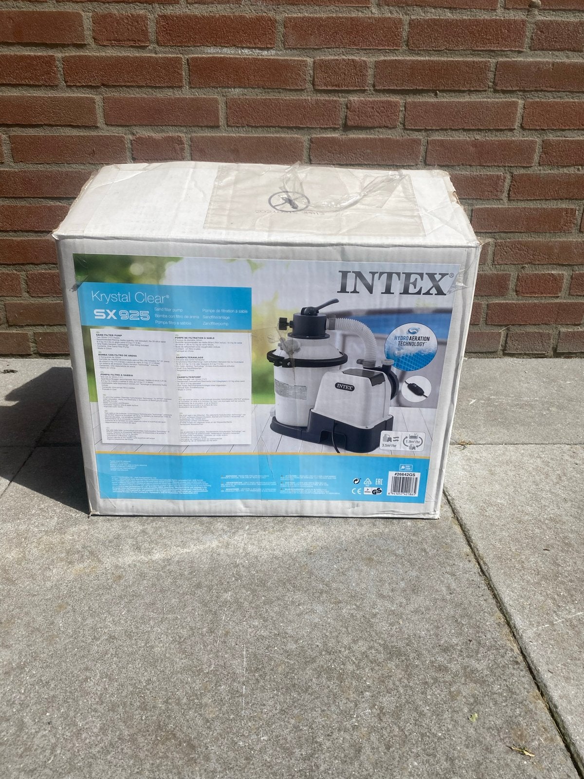 Intex Krystal Clear SX925 Zandfilterpomp Zwembadpomp, Tuin en Terras, Ophalen, Zo goed als nieuw, Zwembadpomp