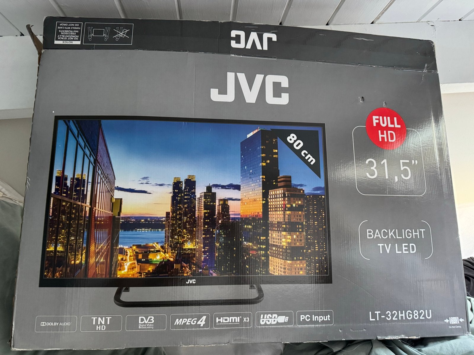 JVC LT-32HG82U Led-TV 31,5 inch – Full HD – Inclusief doos!, 50 Hz, Ophalen, Overige merken, Gebruikt