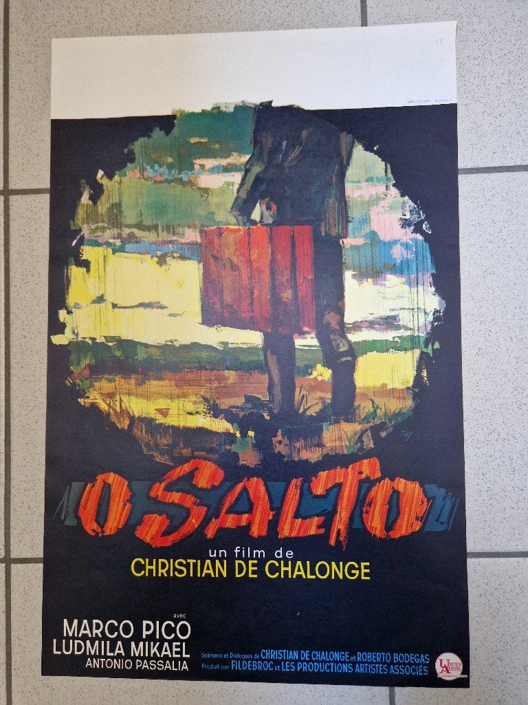 filmaffiche O Salto 1967 filmposter, Verzamelen, Posters, Rechthoekig Staand, Ophalen of Verzenden, Zo goed als nieuw, A1 t/m A3