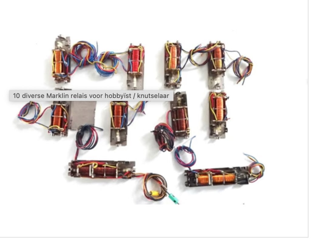 10 diverse Marklin relais voor hobbyïst / knutselaar, Gebruikt, Gelijkstroom of Wisselstroom, Overige typen, Ophalen of Verzenden