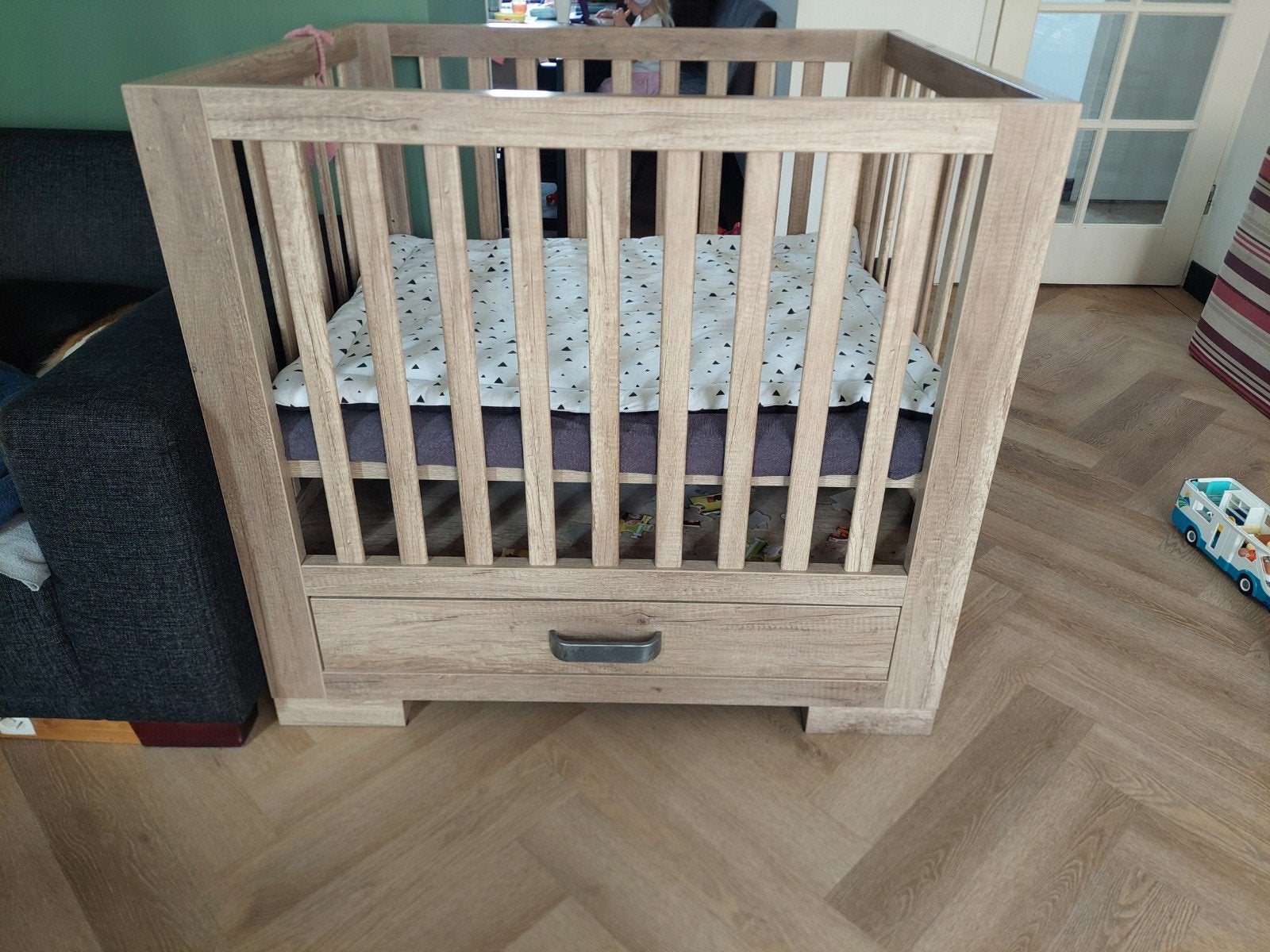 Kidsmill Brent Box Met Lade Oldwood, Ophalen, Lade