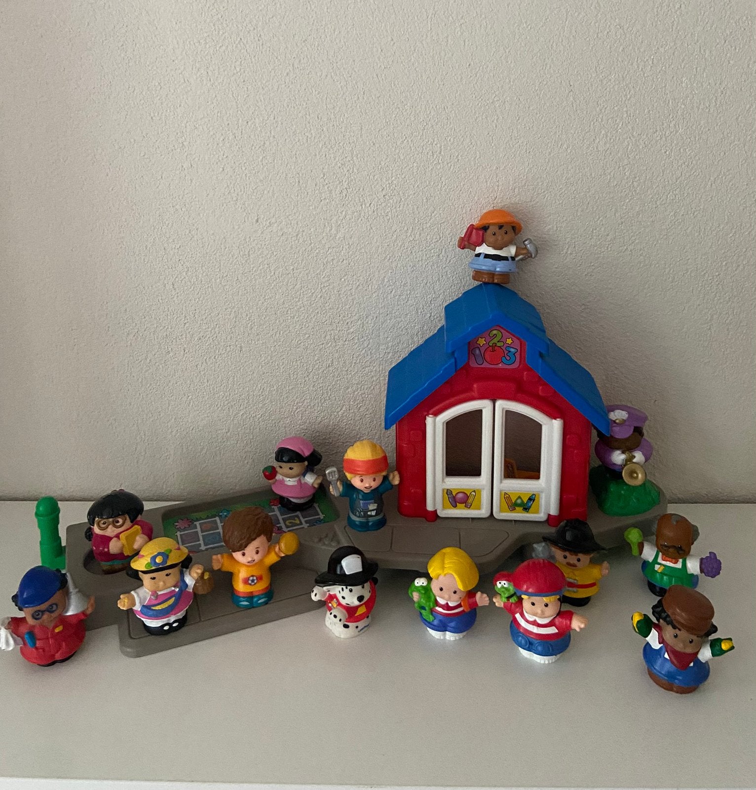 Fisher Price Little People School and Yard Speelset, Kinderen en Baby's, Speelgoed | Fisher-Price, Ophalen of Verzenden, Gebruikt